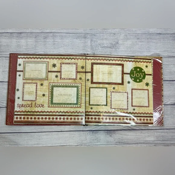 Christmas Scrapbook Album “Deck the Halls" Holiday Memory Book Merry Memories - Picture 8 of 13